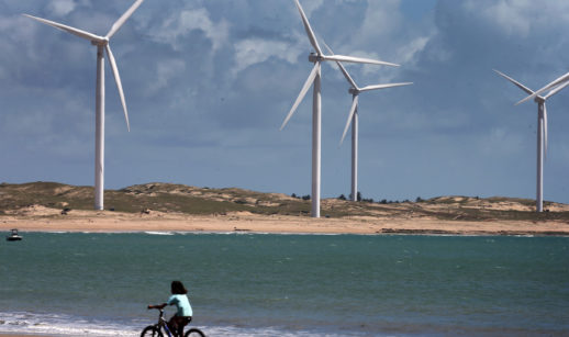Geradores de energia eólica no Ceará