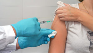 Vacina aplicada. foto genérica