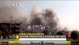 Fogo em fábrica de vacina na Índia