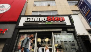 Fachada da matriz da GameStop, em Nova York
