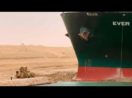 O navio Evergreen, que encalhou no Canal de Suez
