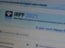 Tela do programa do imposto de renda, com destaque para o dizer "IRPF 2021"