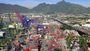 Vista do porto do Rio de Janeiro