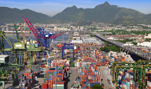 Vista do porto do Rio de Janeiro