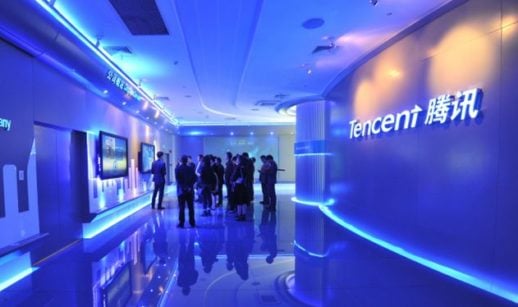 Sede da Tencent, empresa da China na qual é possível investir com o Safra