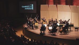 Orquestra Sinfônica de São Paulo, em apresentação no Festival de Inverno de Campos do Jordão