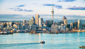 Paisagem de Auckland, Nova Zelândia, a melhor cidade do mundo para se viver em 2021