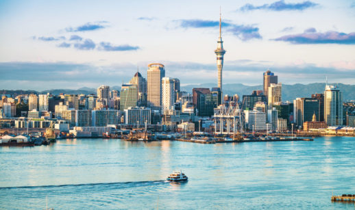 Paisagem de Auckland, Nova Zelândia, a melhor cidade do mundo para se viver em 2021