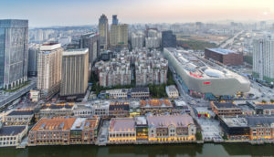 Vista aérea de Wuhan, cidade onde tem origem a covid-19