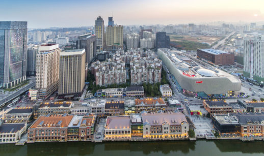Vista aérea de Wuhan, cidade onde tem origem a covid-19
