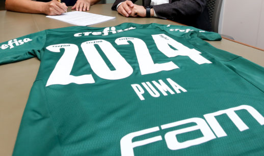 Renovação de contrato de patrocínios entre Puma e Palmeiras, que lidera faturamento entre clubes brasileiros