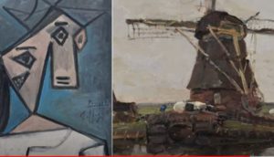 Quadros de Picasso e Mondrian recuperados