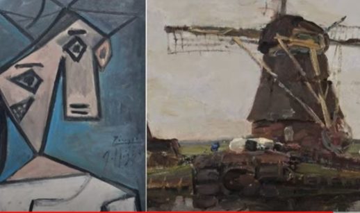Quadros de Picasso e Mondrian recuperados