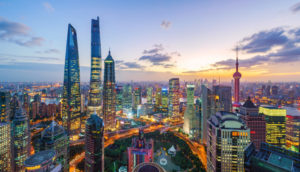 China vista de Xangai