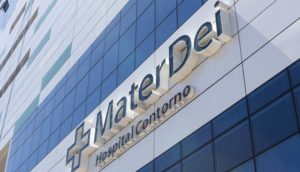Fachada de hospital da rede Mater Dei