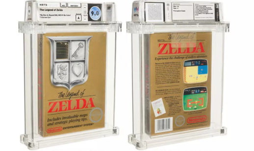 Capa do jogo The Legend of Zelda, para Nintendo 8 Bits