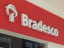 Fachada do banco Bradesco, cujas ações BBDC4 tiveram redução no preço-alvo pelo Safra