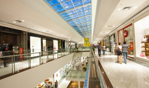 Interior do Jundiaí Shopping, da Multiplan, cujas ações substituem as de Via Varejo