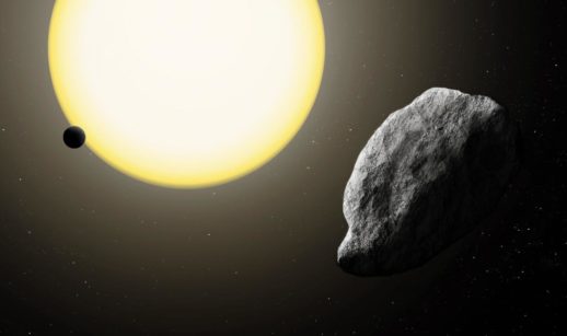 Ilustração do asteroide 2021 PH27