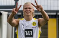 Erling Haaland, atacante do Borussia Dortmund, que joga a Bundesliga