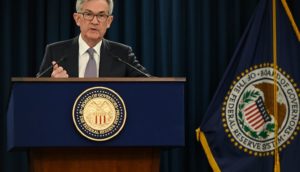 Jerome Powell, presidente do Federal Reserve, o Fed (banco central dos EUA), que decidirá o início do tapering