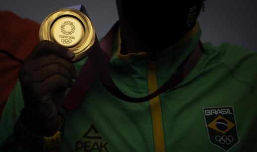 Medalha de ouro do Brasil conquistada nos Jogos Olímpicos Tóquio 2020