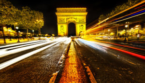 Paris a noite, trânsito