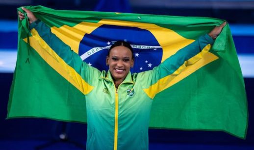 A atleta Rebeca Andrade