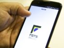 Tela de celular com o aplicativo do FGTS aberto