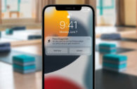 Foto conceitual de iPhone com a tela ligada com o novo sistema operacional da Apple, o iOS 15