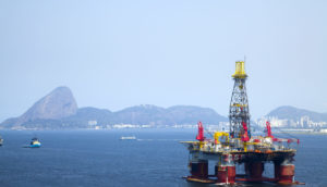 Plataforma de petróleo da Petrobras no Rio de Janeiro
