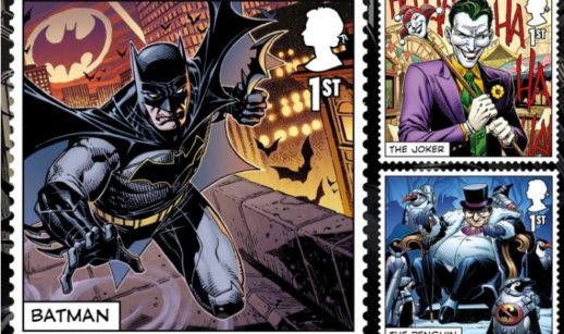 Batman no selo dos correios
