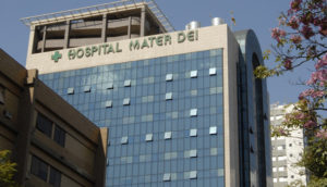 Fachada do hospital Mater Dei, de Belo Horizonte