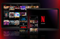 Telas de celulares e laptop abertos com espaço do Netflix games