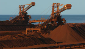 Operação de transporte de minério de ferro