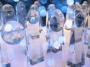 Close dos troféus do Global Media Awards, no qual o Investe Safra foi contemplado