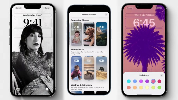 Mudança na tela de início com o iOS 16 será a maior da história dos iPhones, segundo a Apple | Foto: Divulgação