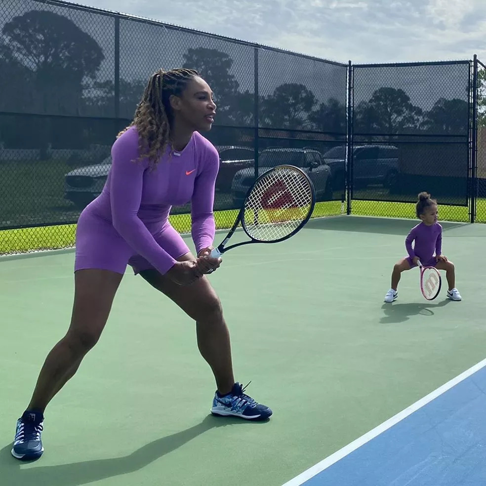 Serena Williams e sua filha Olympia | Foto: Reprodução/Instagram