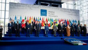 Líderes mundiais durante encontro G20
